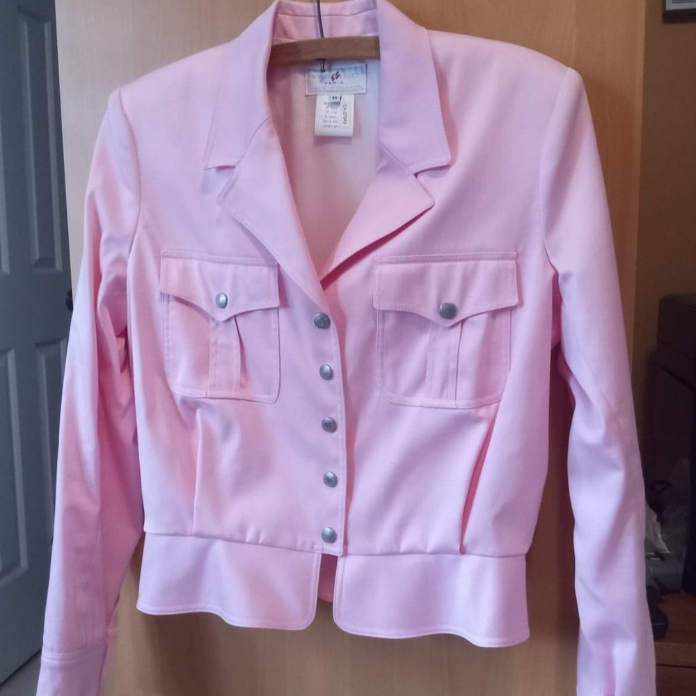 Vertigo Paris Pink short jacket M Made in France new never worn